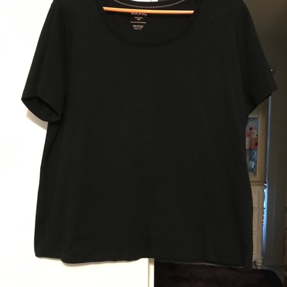 White Stag, 2X, 100% cotton tee, black - Picture 5 of 6